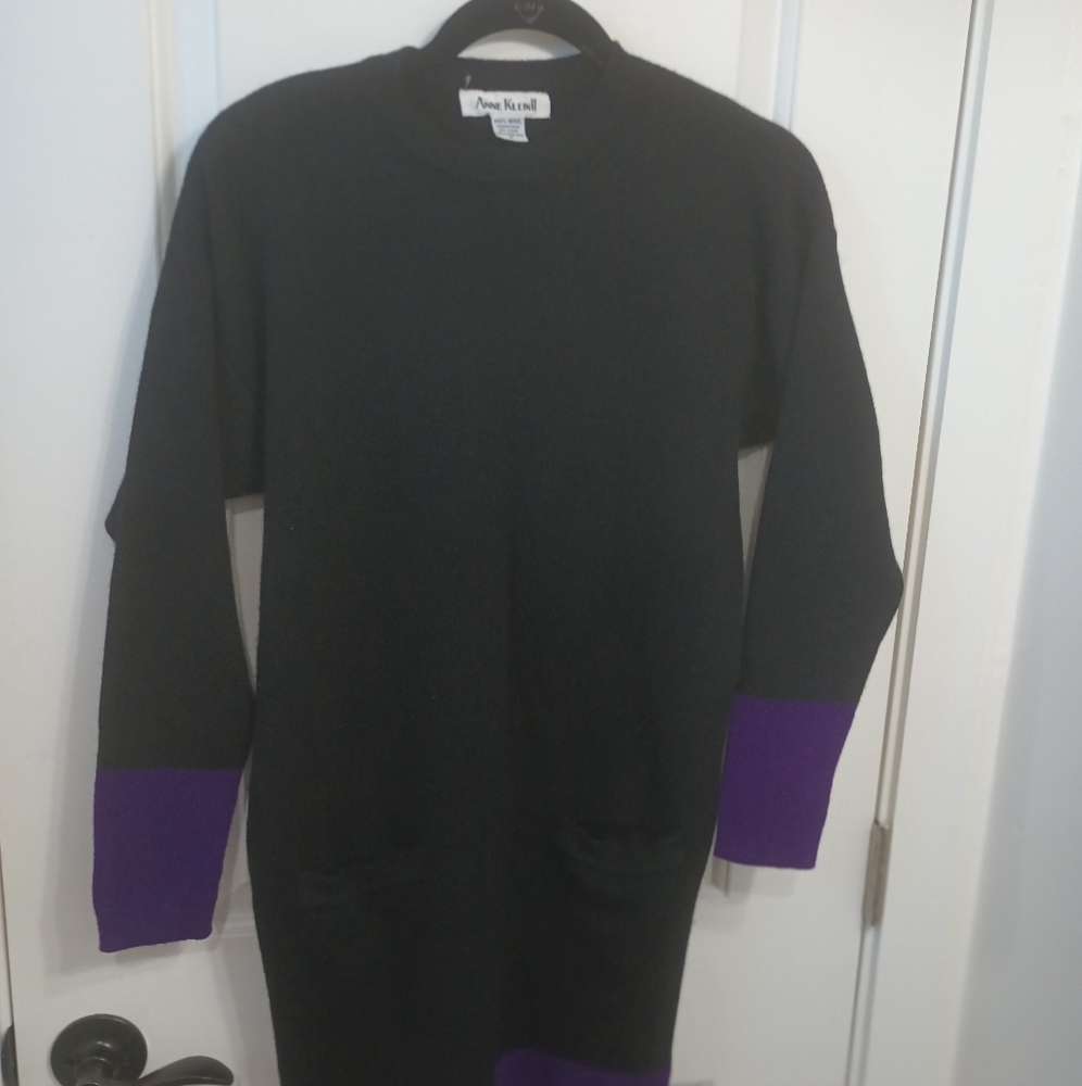 Anne Klein Black Sweater(Wool)